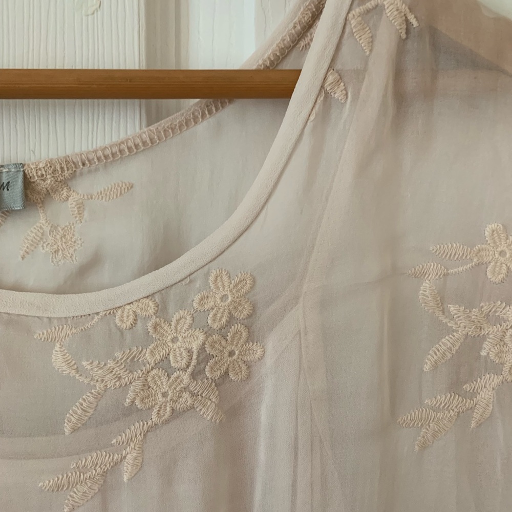 Angela Moda sheer top